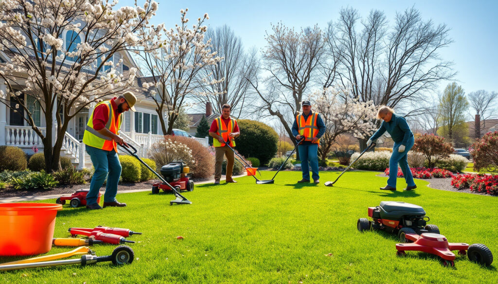 Embracing Early Spring: A Behind-the-Scenes Look at a Lawn Care Work Day in 2024