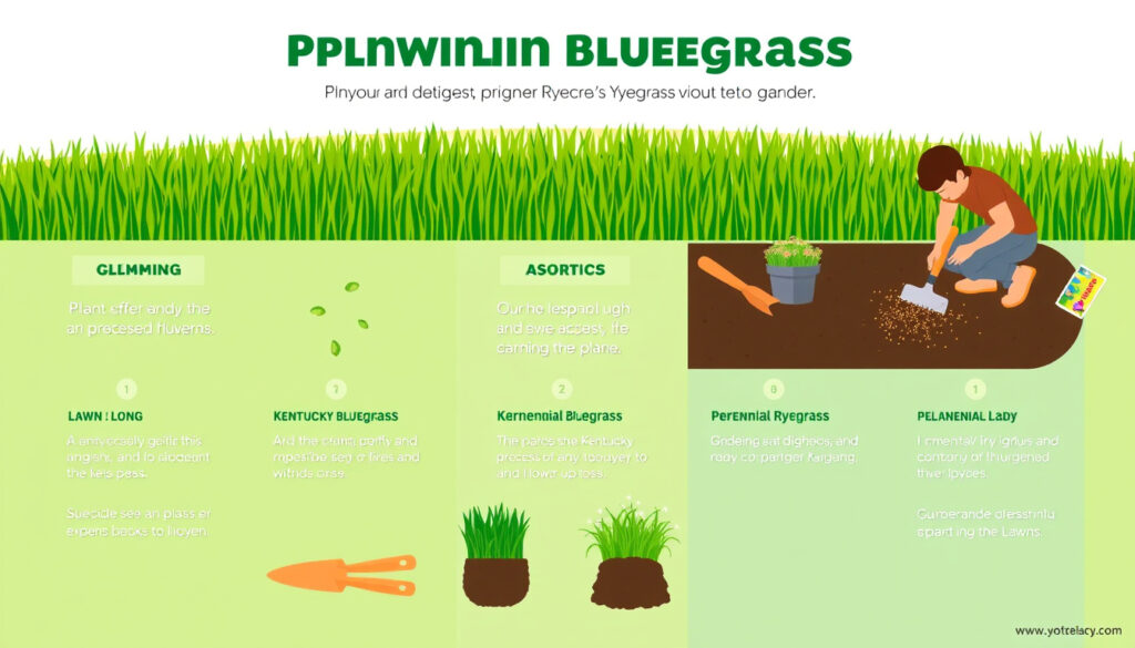 Kickstarting Your Dream Lawn: A Step-by-Step Guide to Planting Kentucky Bluegrass and Perennial Ryegrass