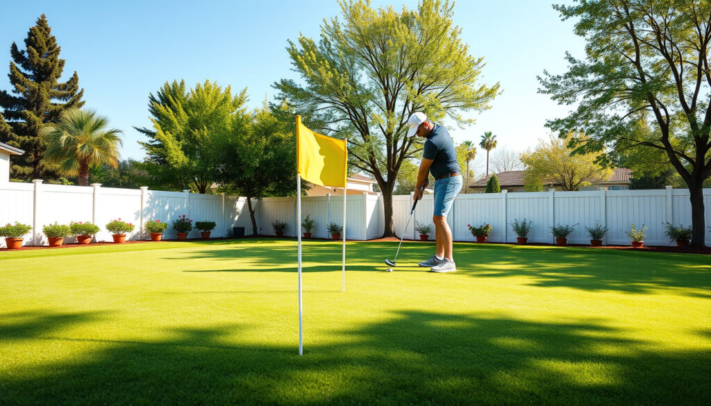 Teeing Off at Home: The Joy of My First Flag on the Personal Golf Course